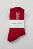 Le Bon Shoppe | Preppy Socks | Red Cream