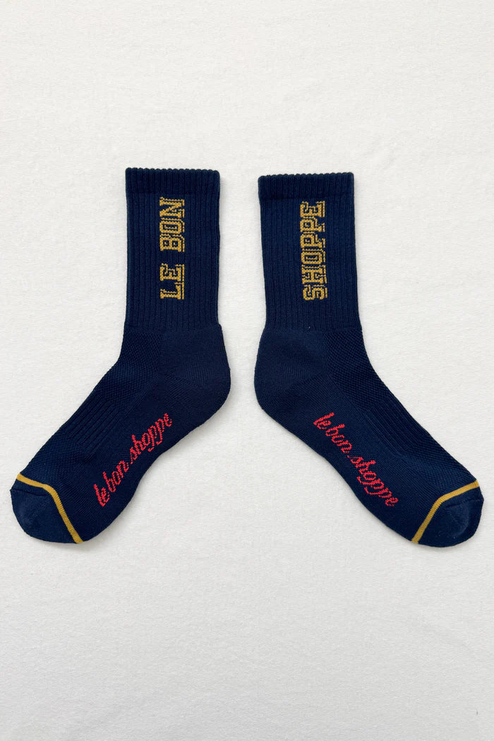 Le Bon Shoppe | Preppy Socks | Navy Gold