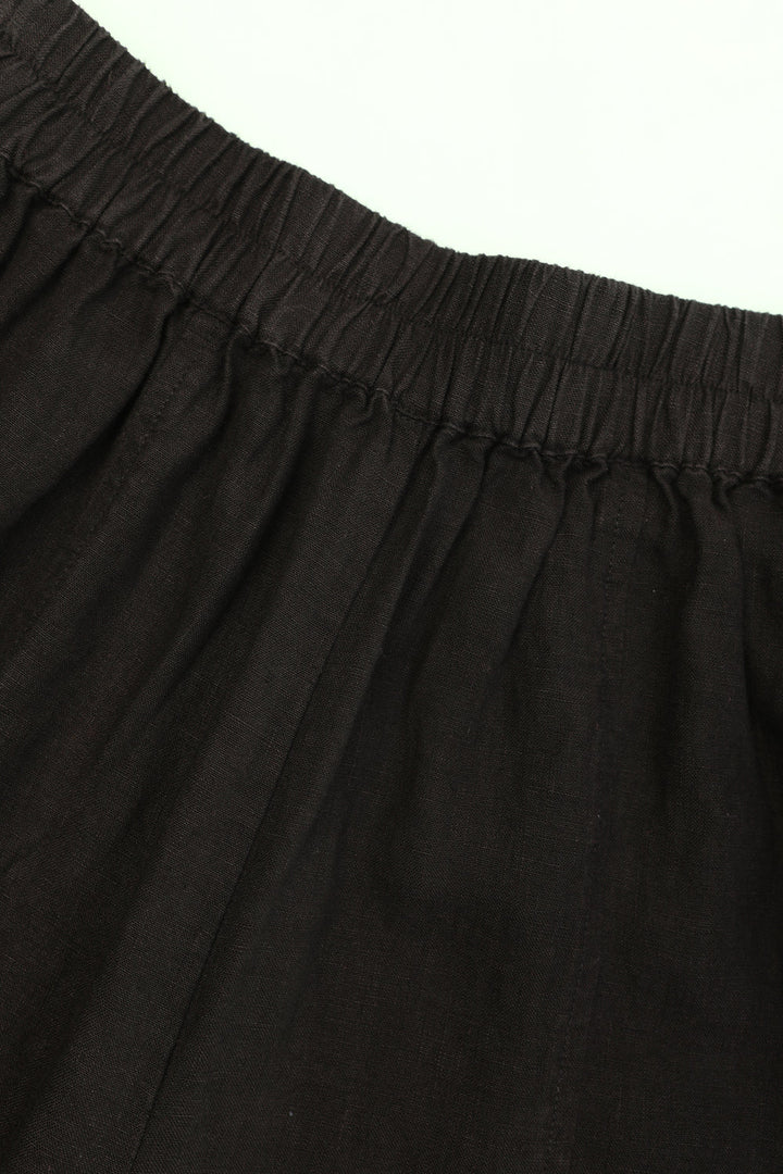 LF Markey | Basic Linen Trousers | Black