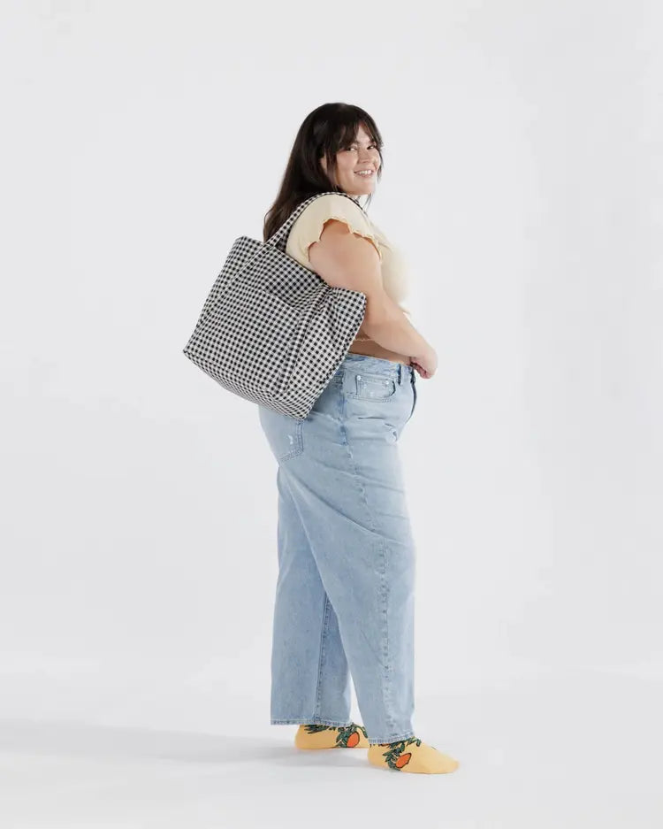 Baggu | Cloud Bag | Black & White Gingham