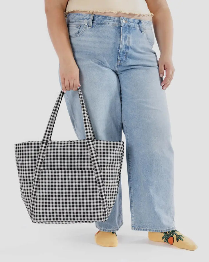 Baggu | Cloud Bag | Black & White Gingham