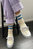 Le Bon Shoppe | Her Varsity Socks - Blue
