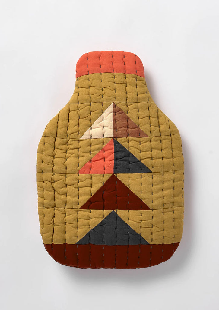 Toast | Patchwork Hot Water Bottle Cover | Golden Flax