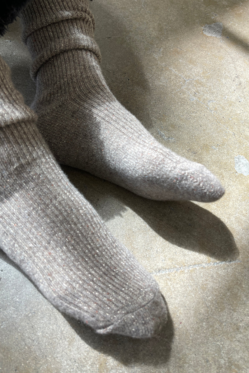 Le Bon Shoppe | Winter Sparkle Socks | Nutmeg