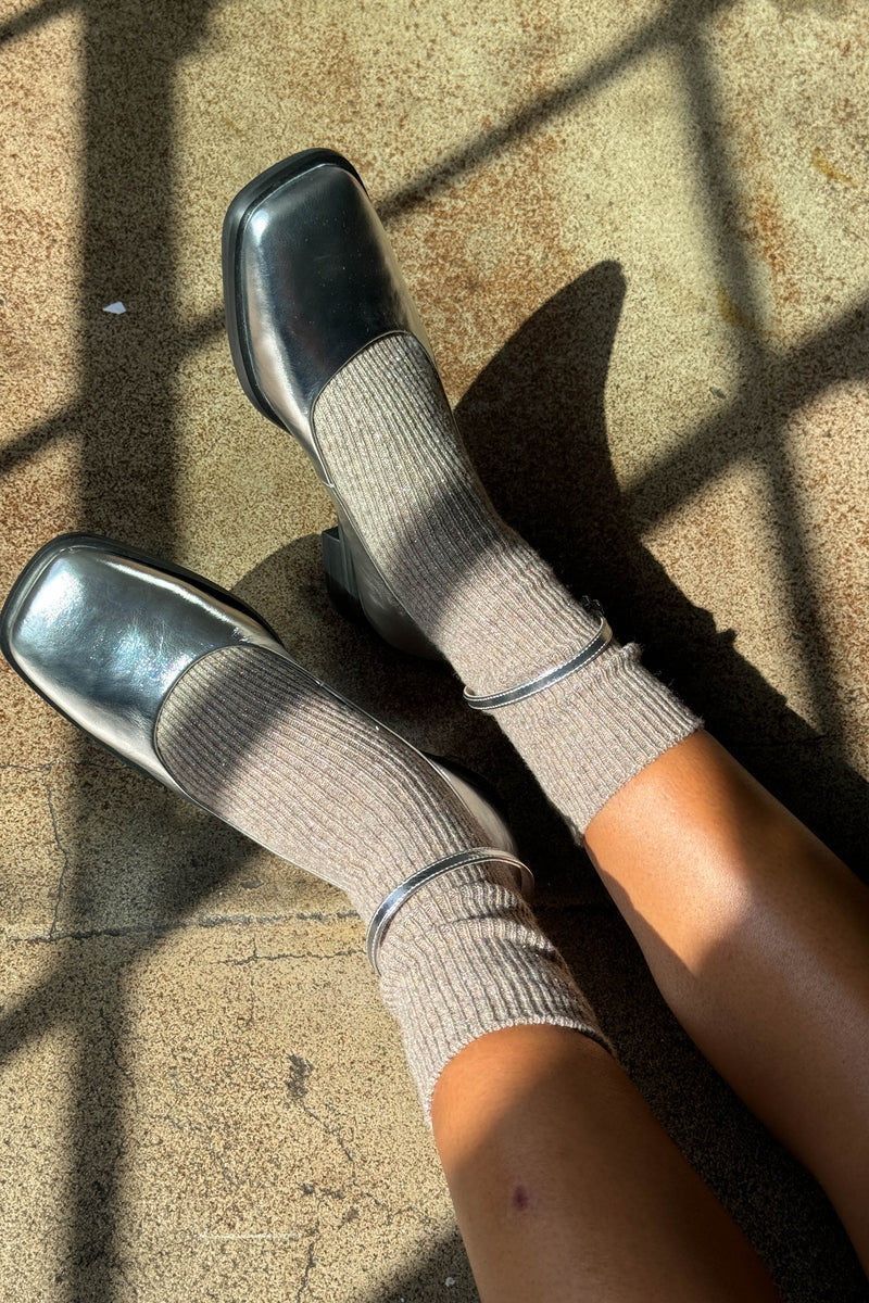 Le Bon Shoppe | Winter Sparkle Socks | Nutmeg