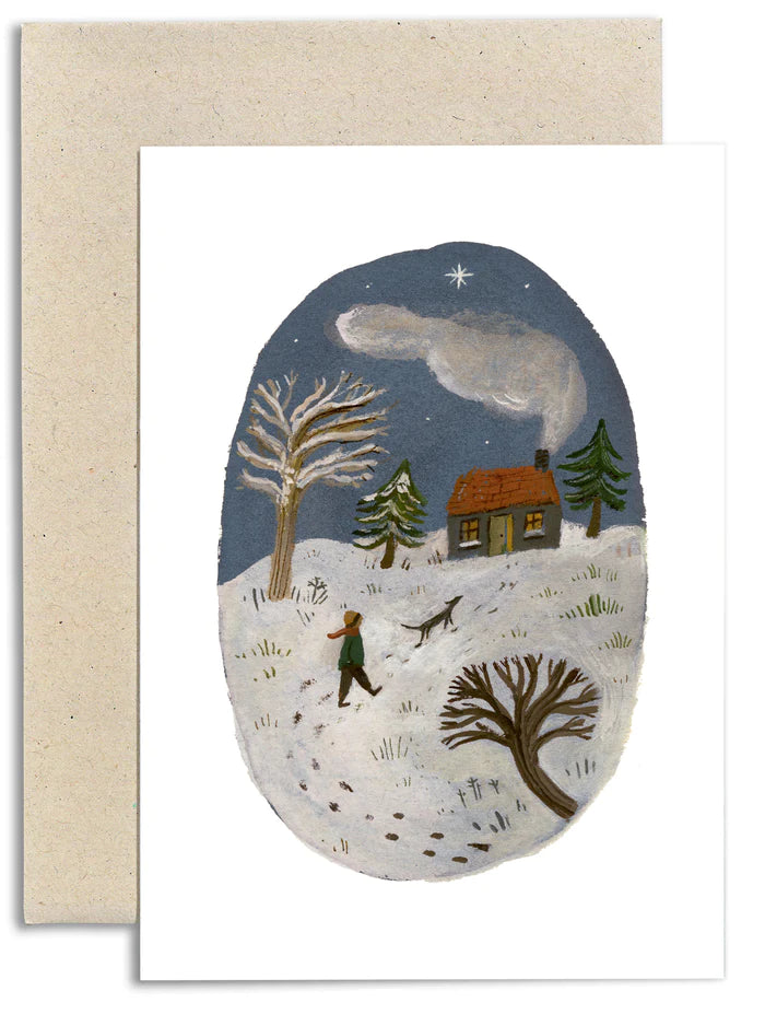 Gemma Koomen | Greeting Card | A Winter Walk Card