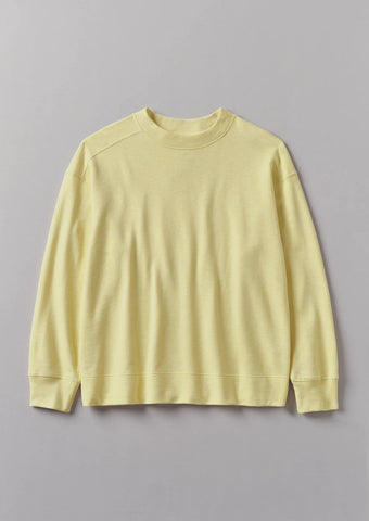 Toast | Dropped Shoulder Loopback Jersey sweatshirt | Yellow