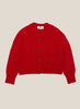 YMC | Foxtail Crochet Cardigan | Red