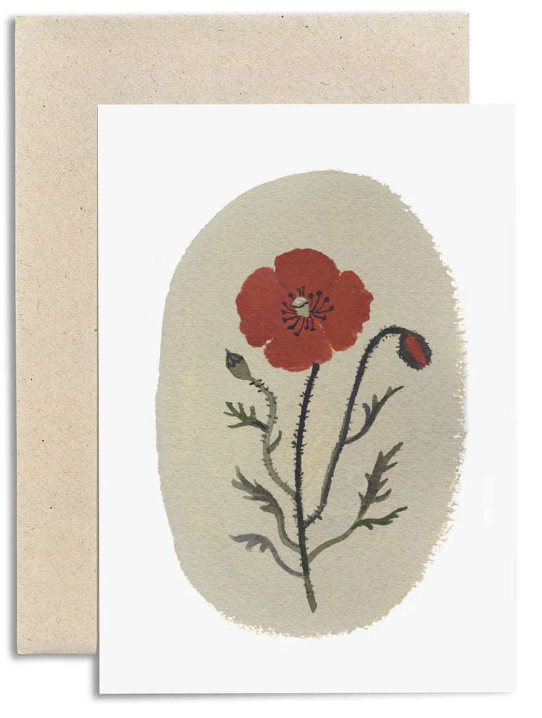 Gemma Koomen | Greeting Card - Field Poppy