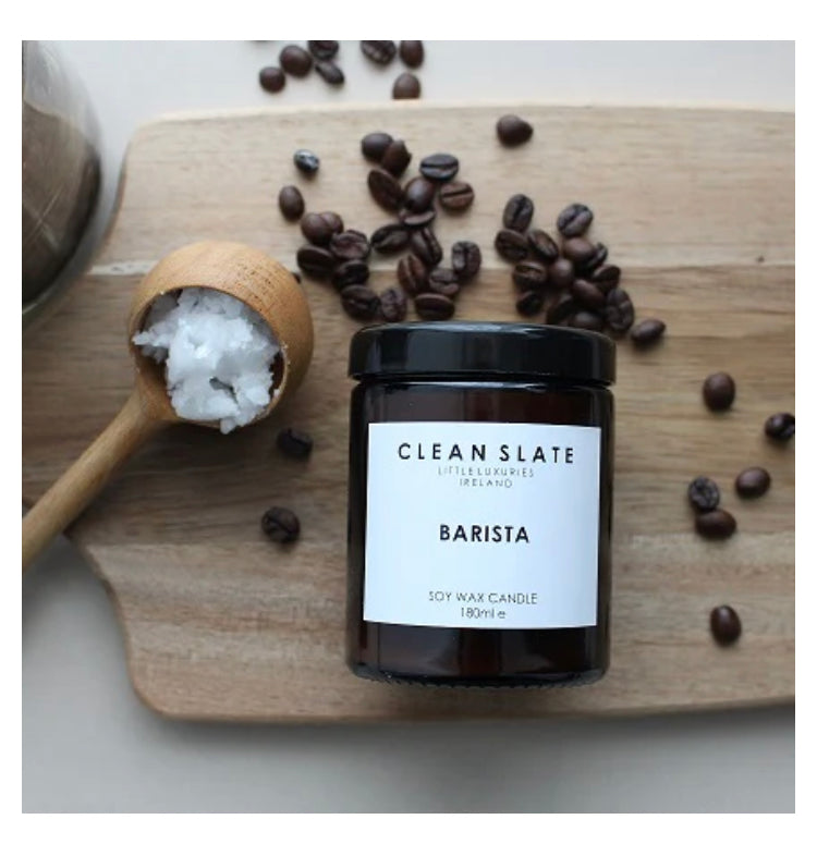 Clean Slate | Soy Wax Candle - Barista / Espresso & Coconut