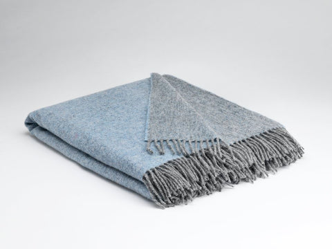 McNutts | Luxury Collection Pure Wool Blanket | Starlight Blue