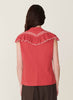 Ymc | Blossom sleeveless blouse | Red