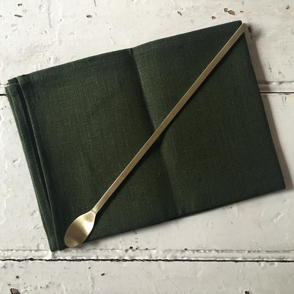 Fog Linen | Brass Muddler Spoon