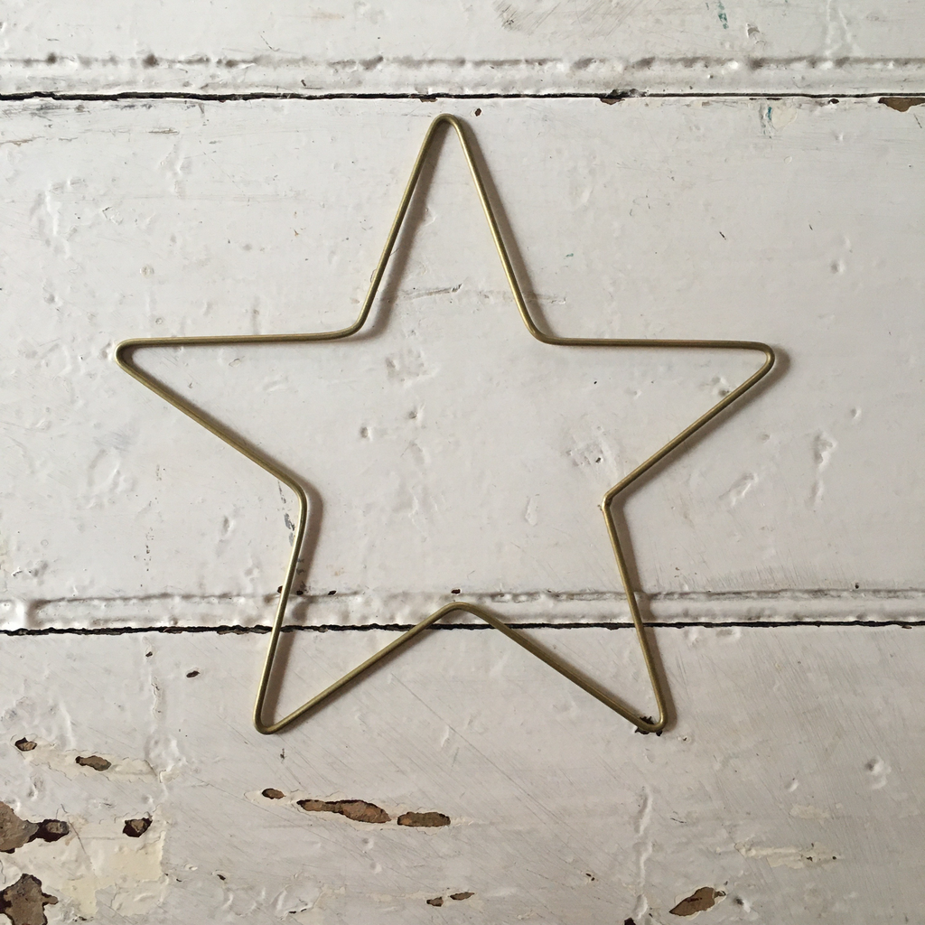 Fog Linen | Decorative Brass Wire Star | Small