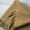 Molloy & Sons | Basket Weave Tweed Blanket - Yellow