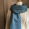 McNutt | Unisex Lambswool Scarf | Kingfisher Herringbone