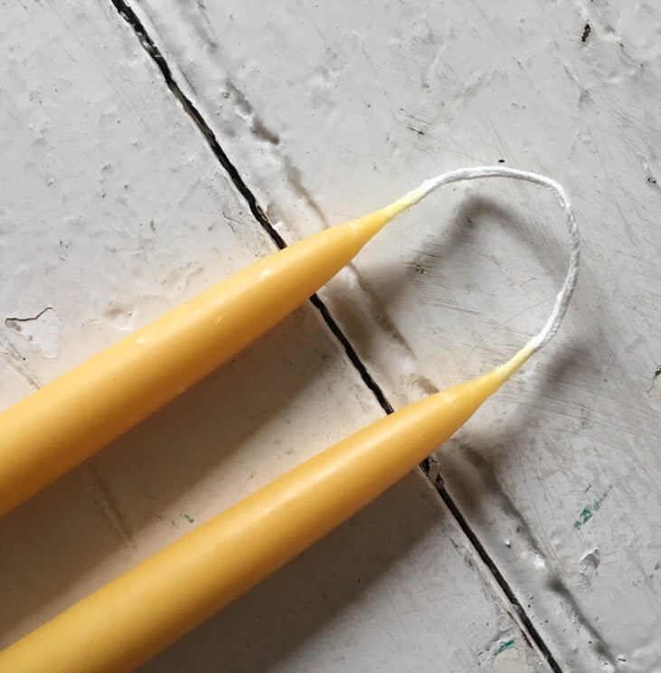 Natural Beeswax Candles | Regular Pillar Pair