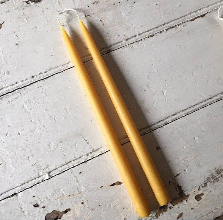 Natural Beeswax Candles | Regular Pillar Pair