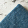 McNutt | Heritage Pure Wool Blanket - Blue Sky Herringbone