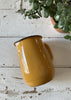 Enamel Pitcher - Mustard with White Inside