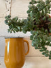 Enamel Pitcher - Mustard with White Inside