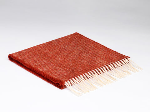 McNutt | Unisex Lambswool Scarf | Tabasco Herringbone