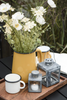 Enamel Pitcher - Mustard with White Inside