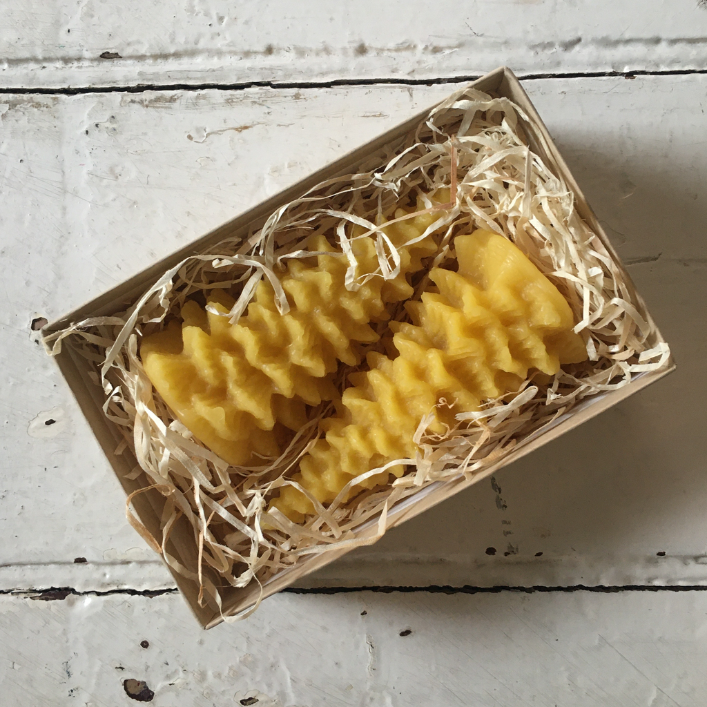 Beeswax Candles | Christmas Trees (set of two)