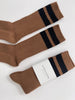 Le Bon Shoppe | Grandpa Varsity Socks | Tawny Black Stripe
