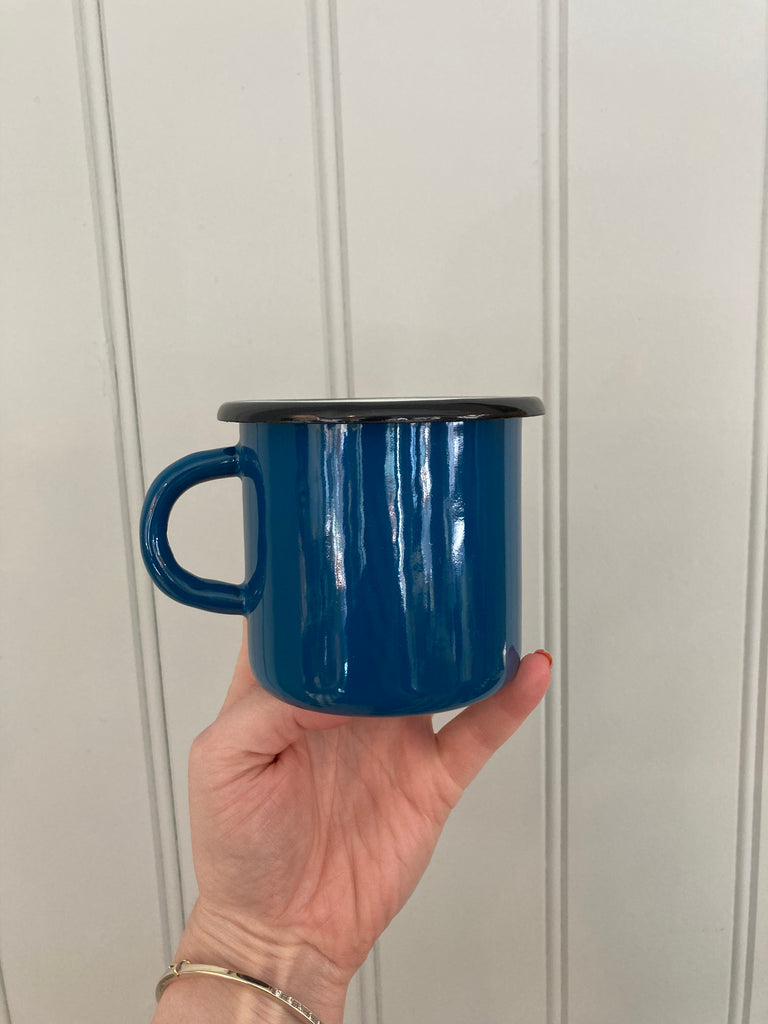 Enamel mug | Teal Blue