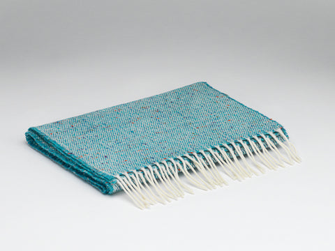 McNutt | Unisex Tweed Scarf | Peacock Blue