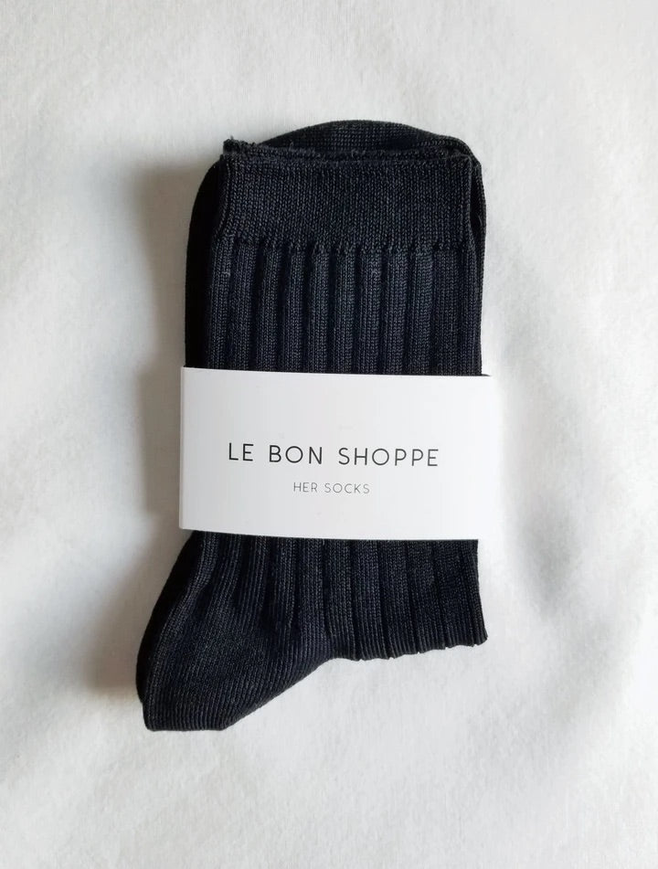 Le Bon Shoppe | Her Socks | True Black
