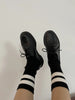 Le Bon Shoppe | Grandpa Varsity Socks | Black sugar stripe